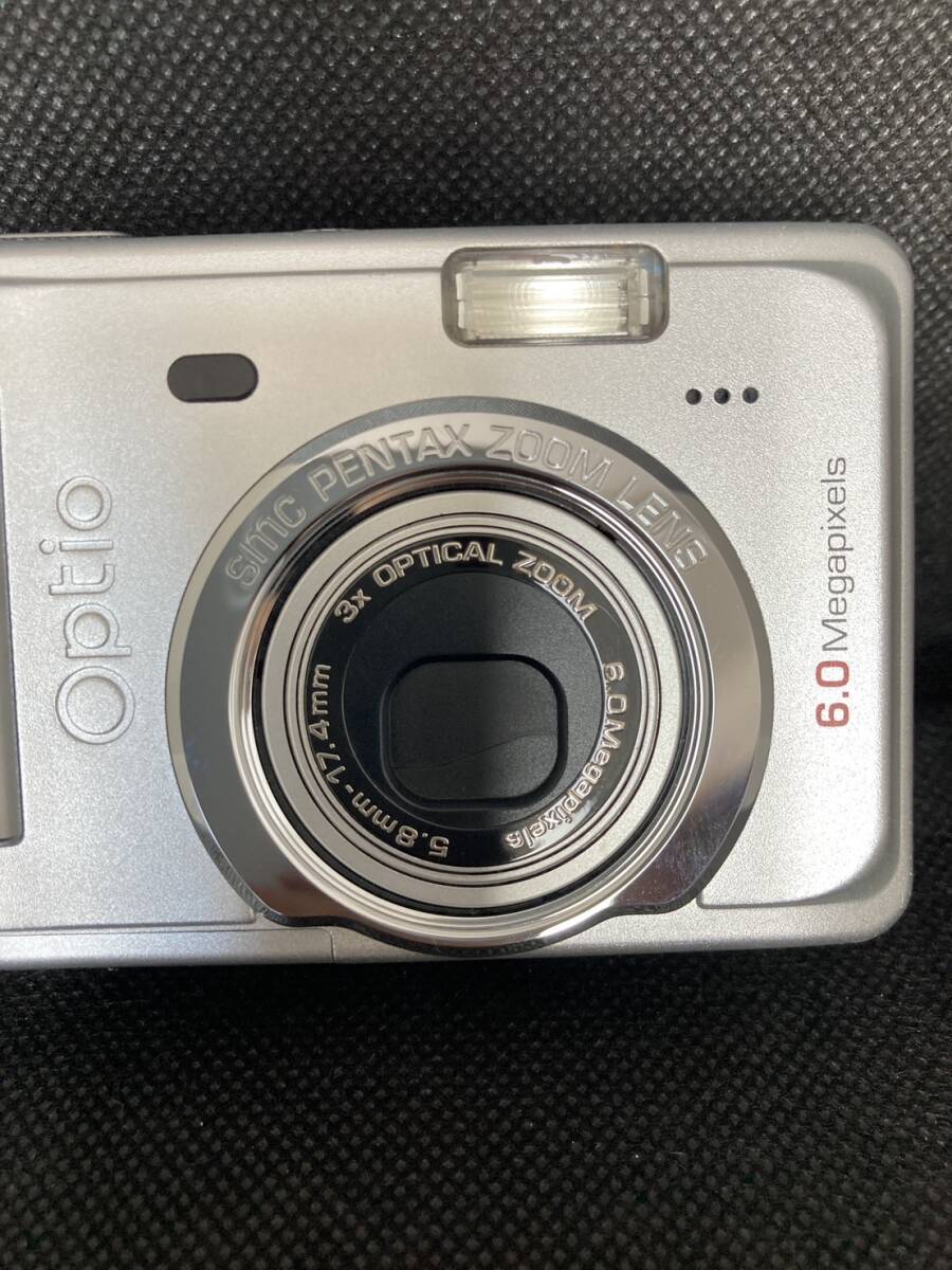 作例あり PENTAX Optio s60 動作確認済 スマホ転送OK 単三電池 ペンタックス Pentax Optio S60 3x コンパクトデジタルカメラ
