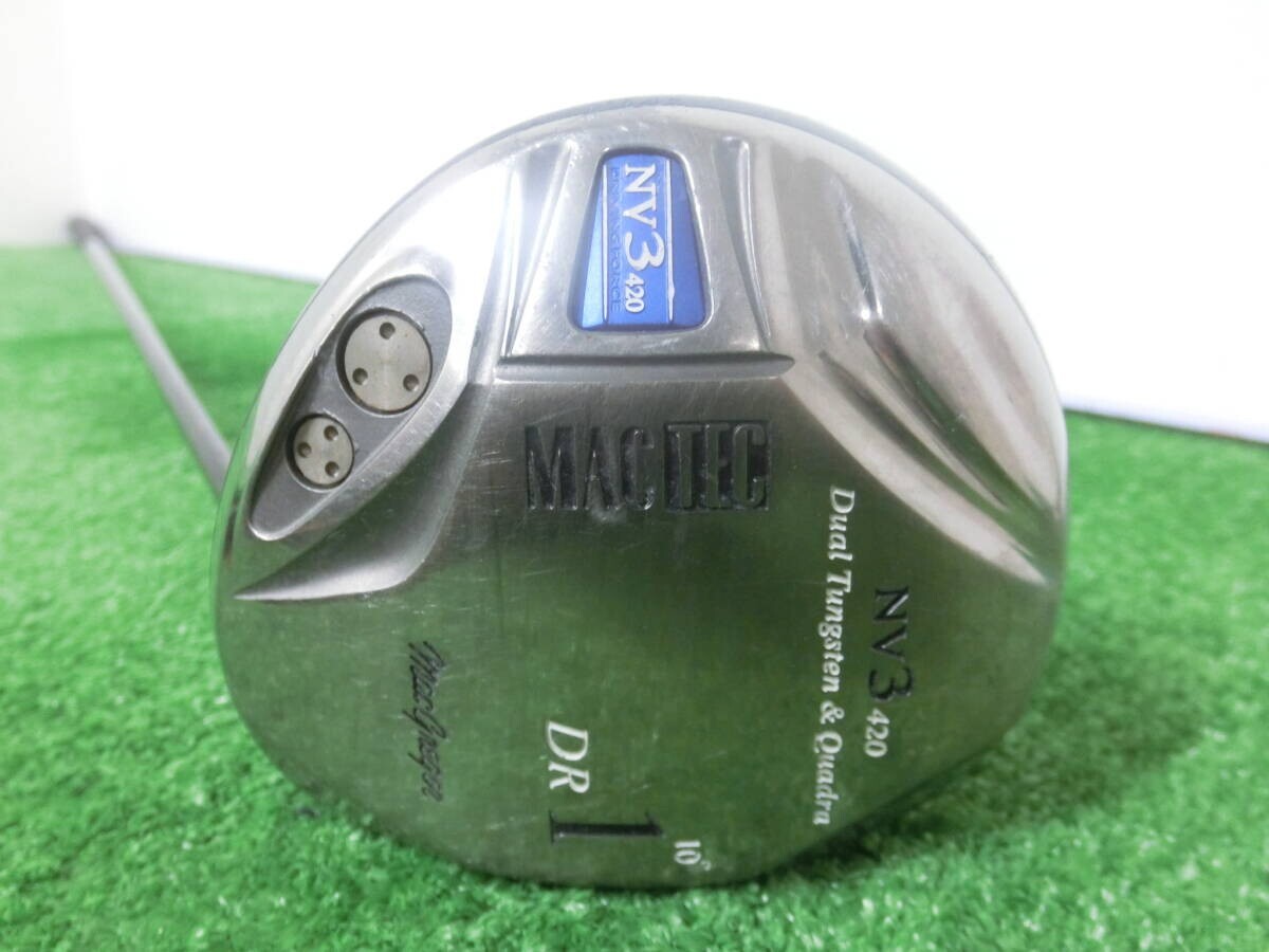 ?MacGregor マグレガー MACTEC NV3 420 1W ドライバー 10° /純正 シャフト QUADRA ACTION FLEX-S J0685?
