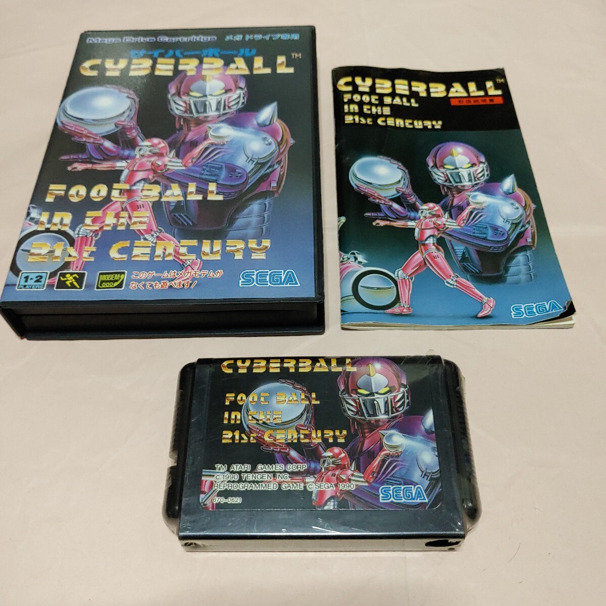 ［動作未確認］サイバーボール［メガドライブ］_画像1