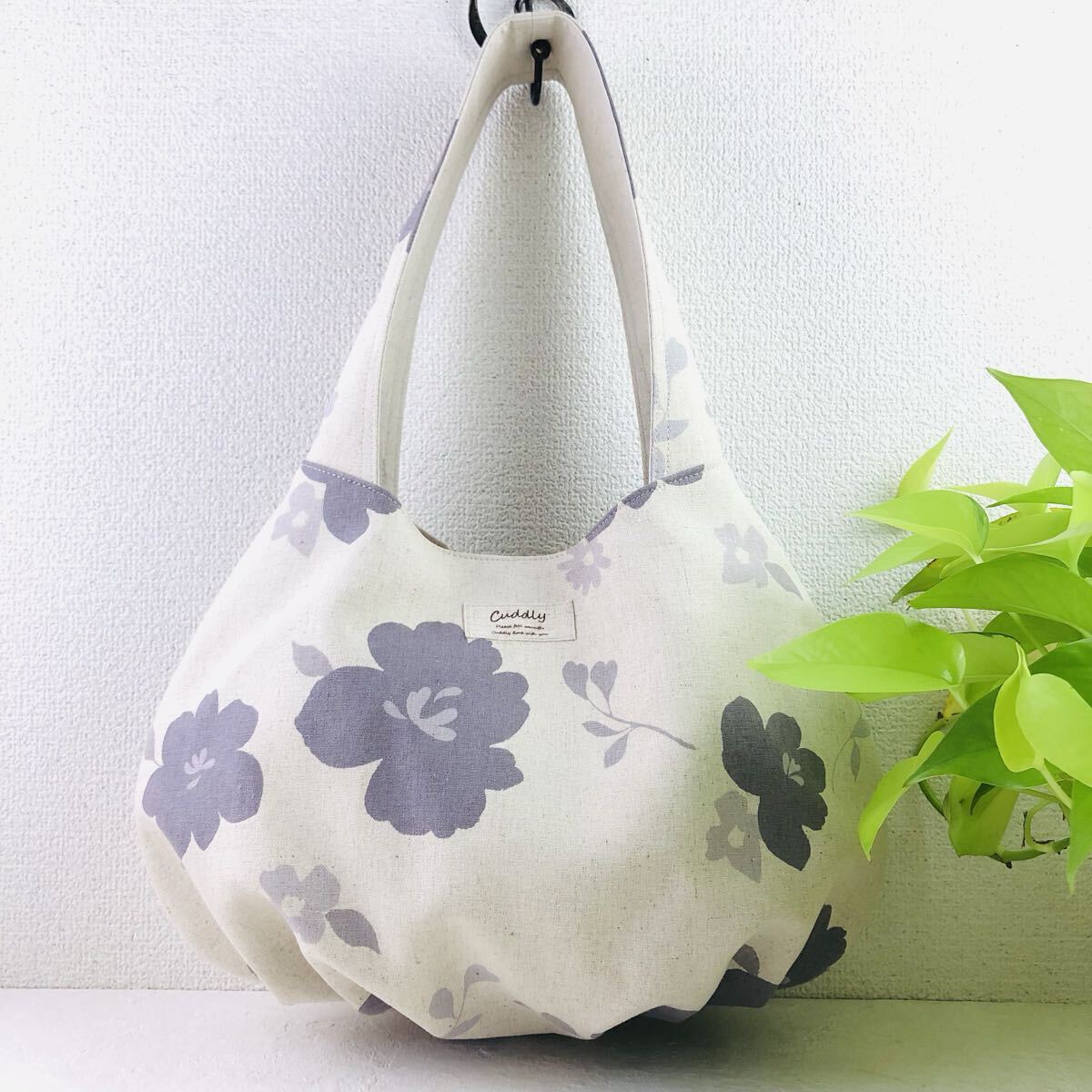 *yuwa お花のワンハンドルバッグ グラニーバッグ トートバッグ 肩掛けバック ハンドメイド 花柄 有輪商店