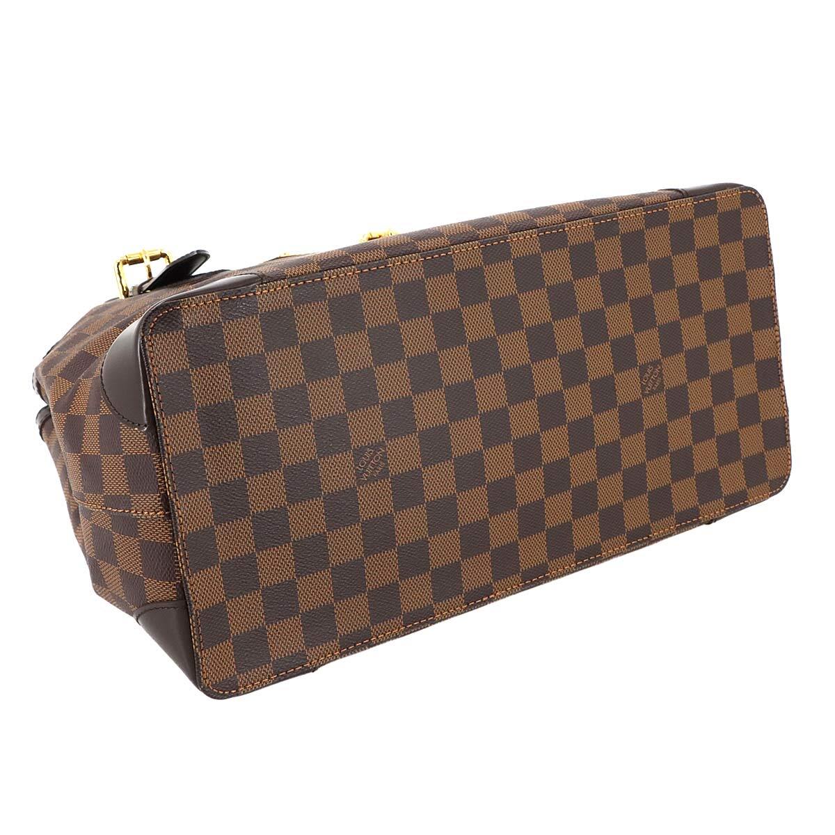  как новый Louis Vuitton LOUIS VUITTON Damier ветчина ste doMM большая сумка eben Brown N51204 Hampstead MM 90284954