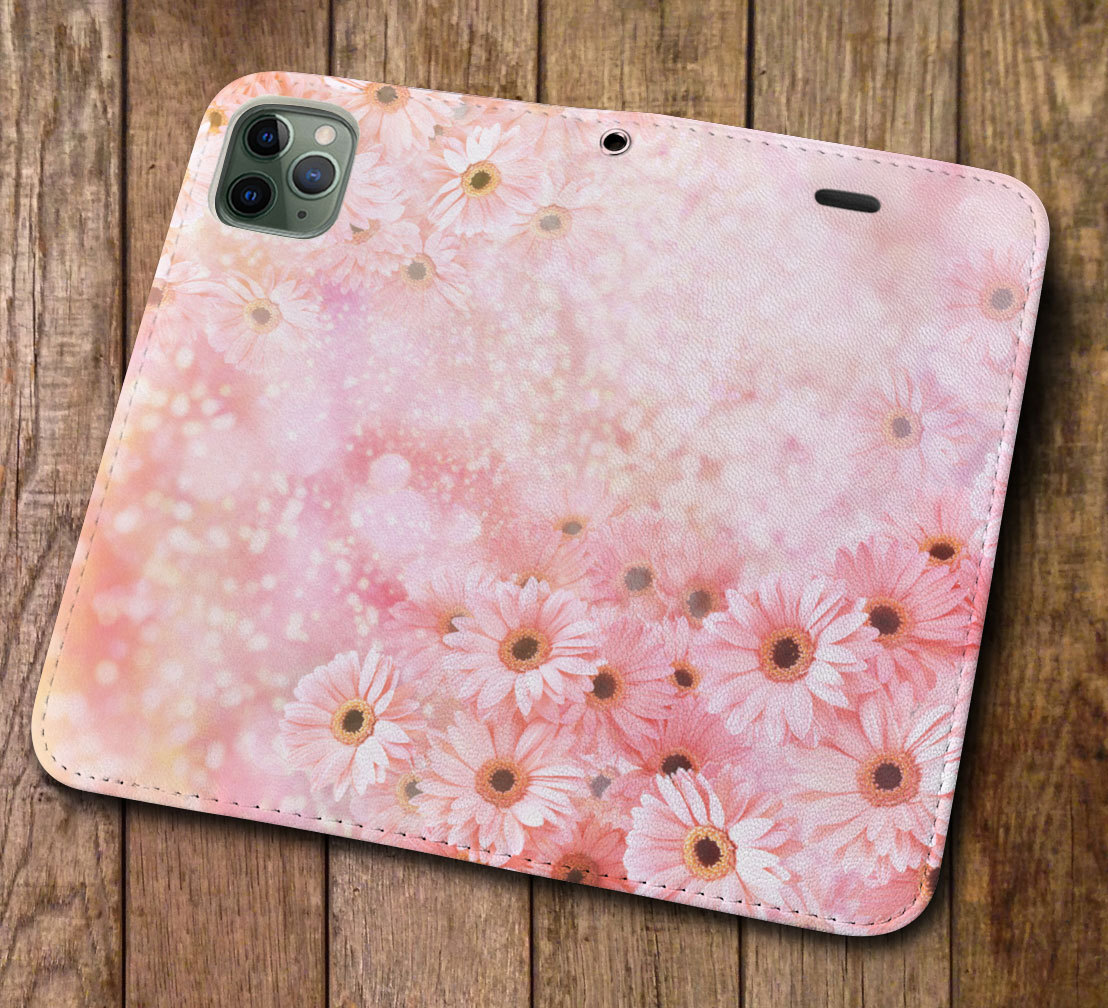 iPhone16 др. блокнот type кейс гербера - симпатичный * цветок розовый рисунок iPhoneSE iPhone14 iPhone15 iPhone16e др. iPhone каждый тип соответствует 