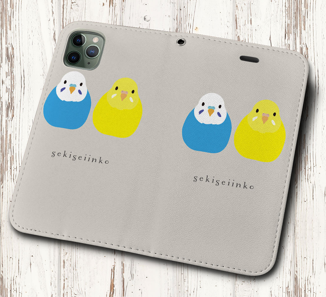 iPhone16 др. блокнот type кейс длиннохвостый попугай синий * желтый * птица рисунок iPhoneSE iPhone14 iPhone15 iPhone16e др. iPhone каждый тип соответствует 