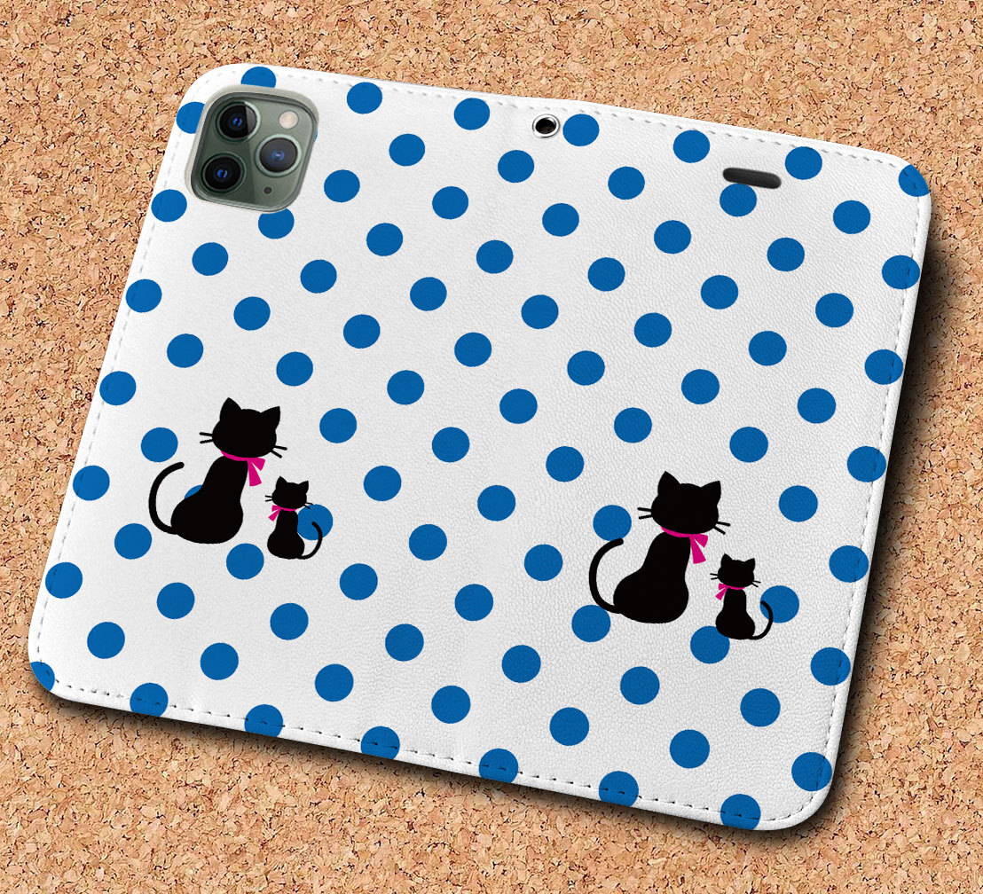 iPhone16 др. блокнот type кейс родители . кошка точка голубой * кошка рисунок iPhoneSE iPhone14 iPhone15 iPhone16e др. iPhone каждый тип соответствует 