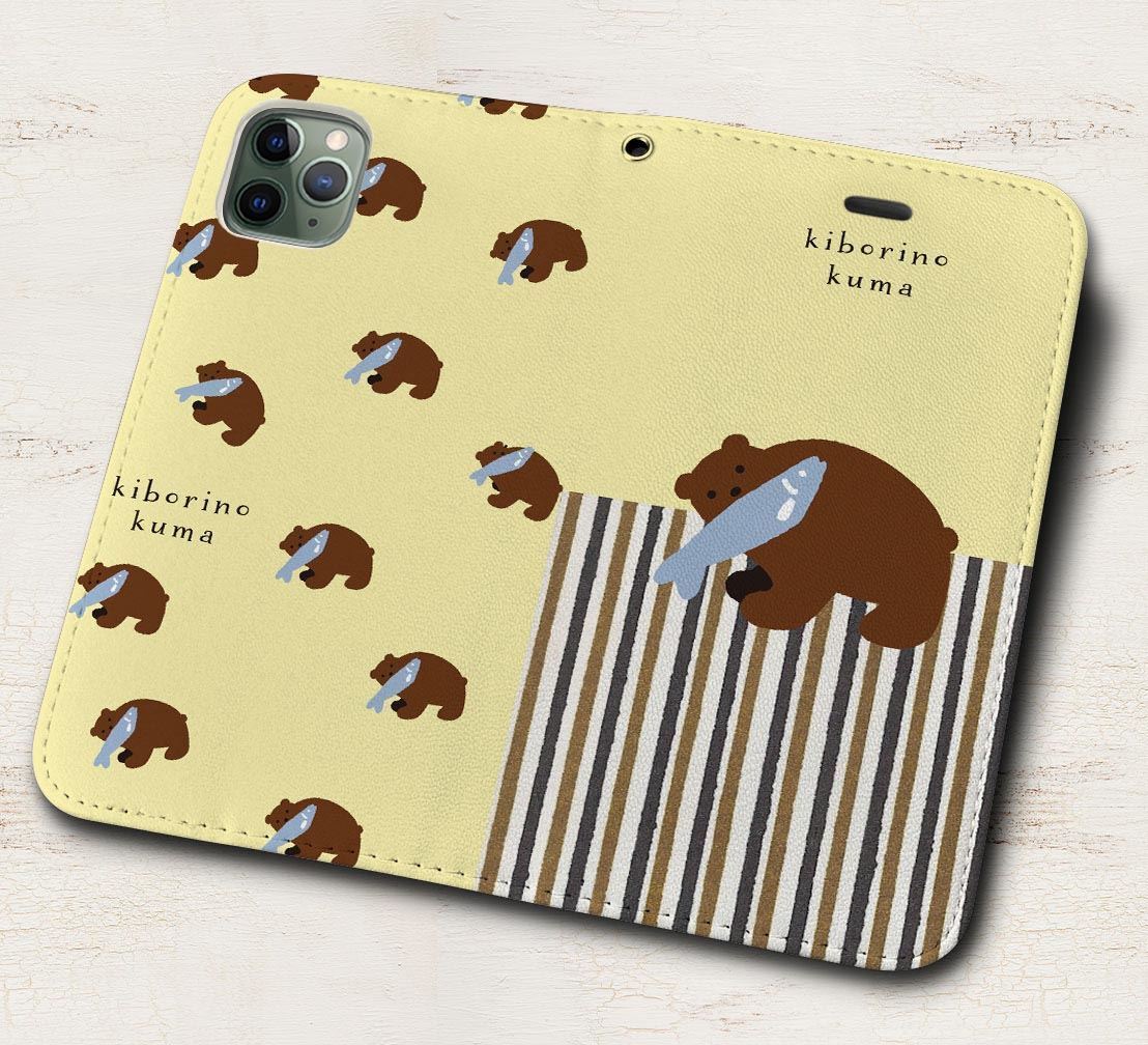 iPhone16 др. блокнот type кейс дерево резьба по дереву. медведь Mix рисунок iPhoneSE iPhone14 iPhone15 iPhone16e др. iPhone каждый тип соответствует 