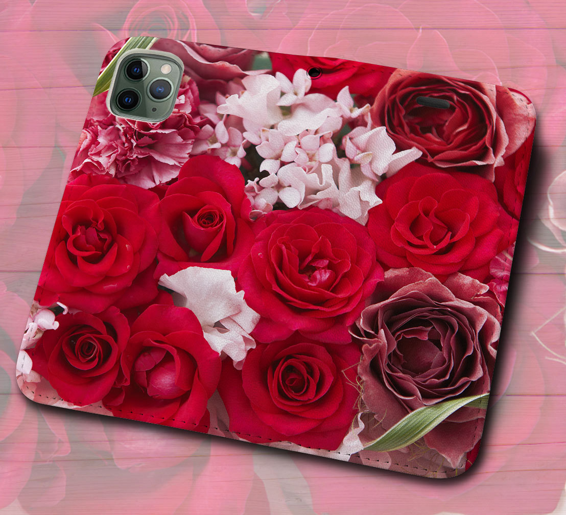 iPhone16 др. блокнот type кейс цветок роза -04B цветок rose рисунок iPhoneSE iPhone14 iPhone15 iPhone16e др. iPhone каждый тип соответствует 