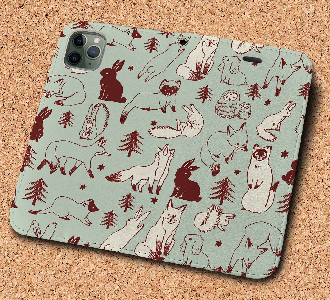 iPhone16 др. блокнот type кейс лес. животное * Sakamoto .. животное рисунок iPhoneSE iPhone14 iPhone15 iPhone16e др. iPhone каждый тип соответствует 