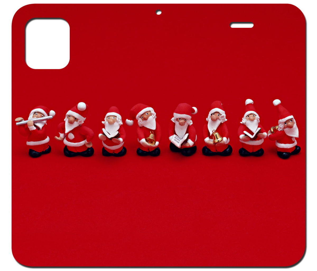 iPhone16 др. блокнот type кейс Santa Claus красный * Рождество рисунок iPhoneSE iPhone14 iPhone15 iPhone16e др. iPhone каждый тип соответствует 