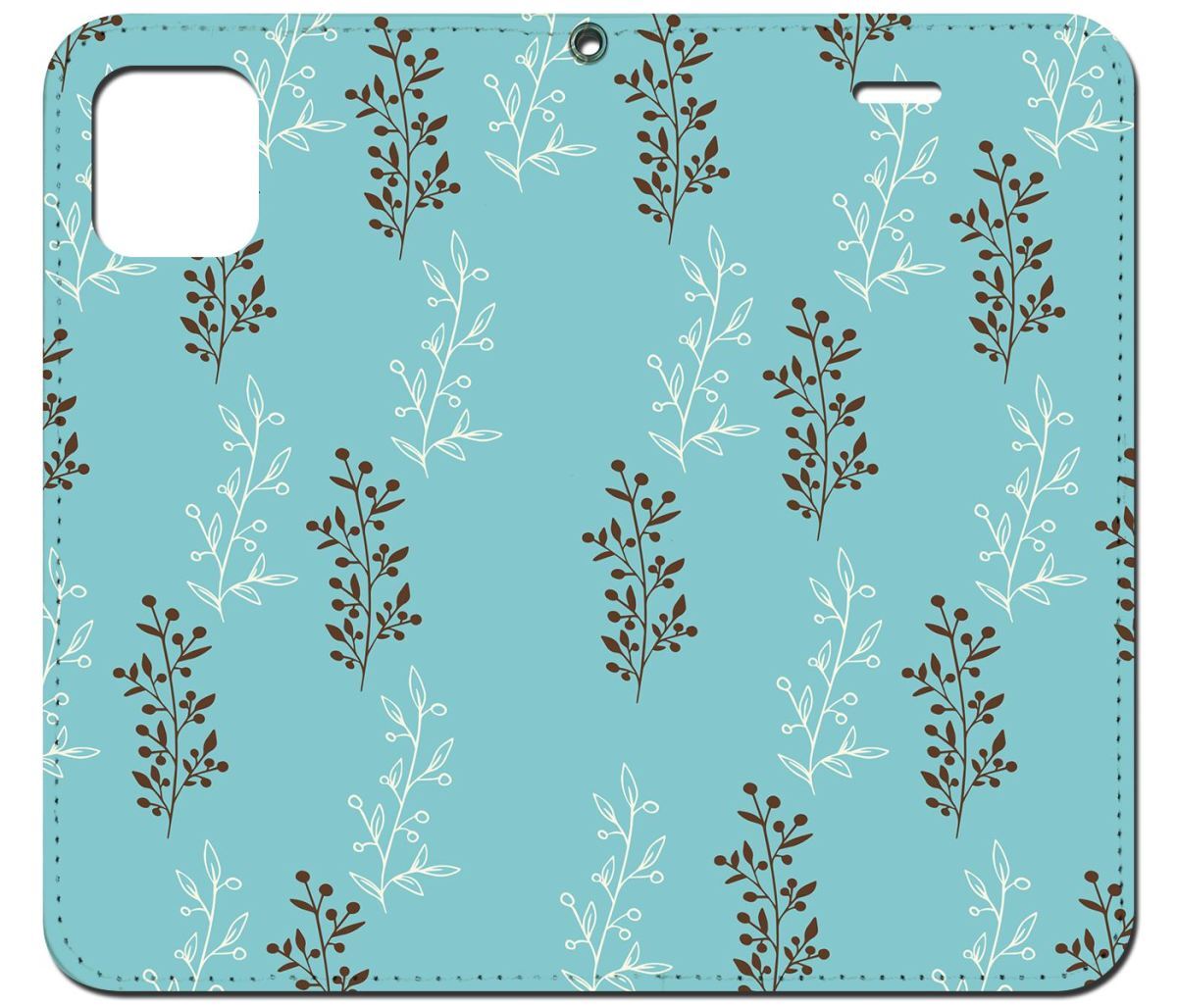 iPhone16 др. блокнот type кейс leaf & aqua зеленый * современный рисунок iPhoneSE iPhone14 iPhone15 iPhone16e др. iPhone каждый тип соответствует 