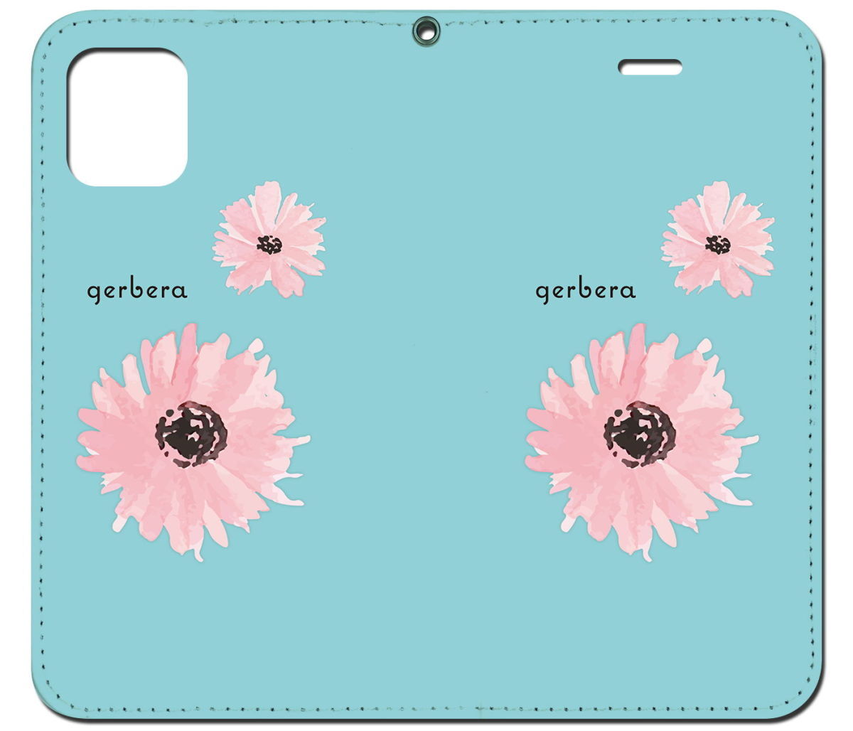 iPhone16 др. блокнот type кейс гербера розовый цветок иллюстрации рисунок iPhoneSE iPhone14 iPhone15 iPhone16e др. iPhone каждый тип соответствует 