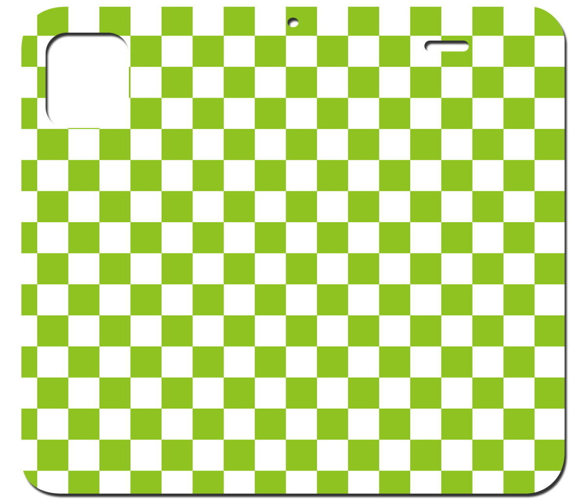 iPhone16 др. блокнот type кейс Random проверка ( белый ) зеленый рисунок iPhoneSE iPhone14 iPhone15 iPhone16e др. iPhone каждый тип соответствует 