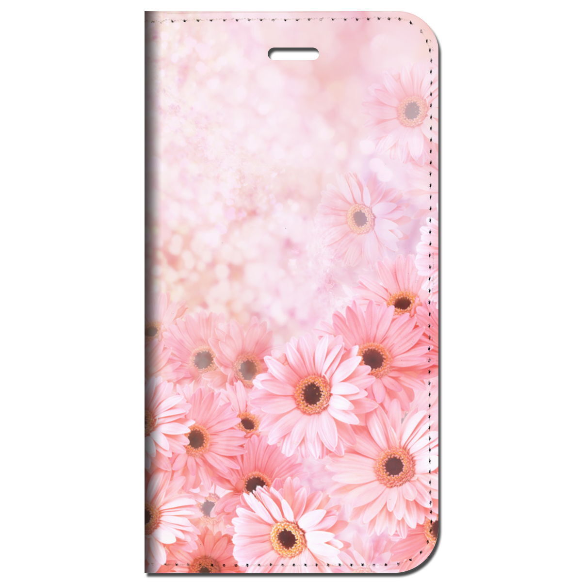 iPhone16 др. блокнот type кейс гербера - симпатичный * цветок розовый рисунок iPhoneSE iPhone14 iPhone15 iPhone16e др. iPhone каждый тип соответствует 