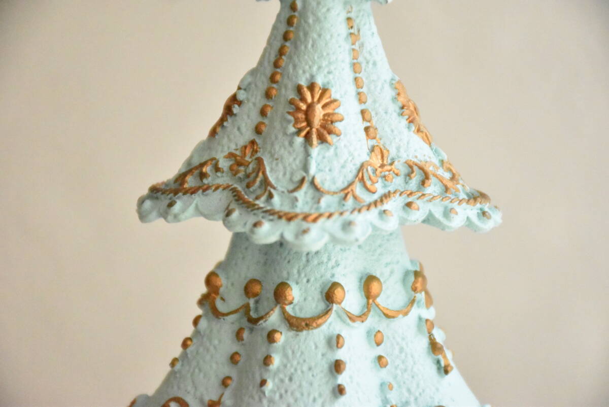 PAY4*HA18* Gin ja- хлеб tree * мята * елка * пастель голубой * высота 25.* произведение искусства * Рождество *HARMONIER * Hal moni a