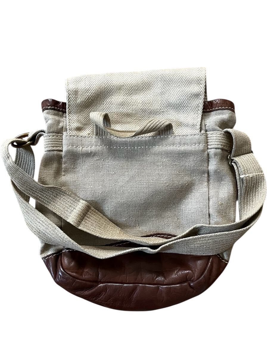 ●●vintage us製 TERRAPAX テラパックス ヘンプレザー ショルダーバッグ●●_画像4