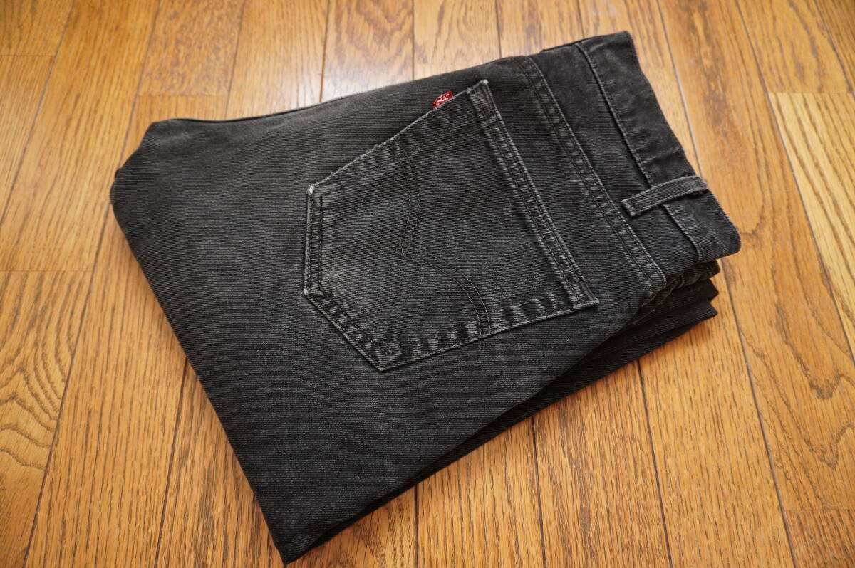 Levi's usa製　505 0260 サルファブラック　後染め 古着 90s USA製 Levi's 505-0260 サルファ スーパー ブラック