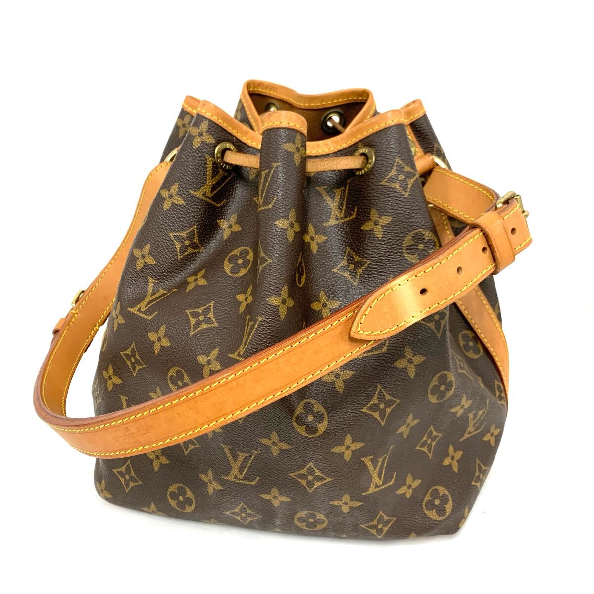 1円 ◆定価17万 美品 LOUIS VUITTON ルイヴィトン ショルダーバッグ ナイル M45244 モノグラム キャンバス ブラウン◆E.Csms.hP-16 LOUIS VUITTON ルイ ヴィトン モノグラム プチノエ ショルダーバッグ