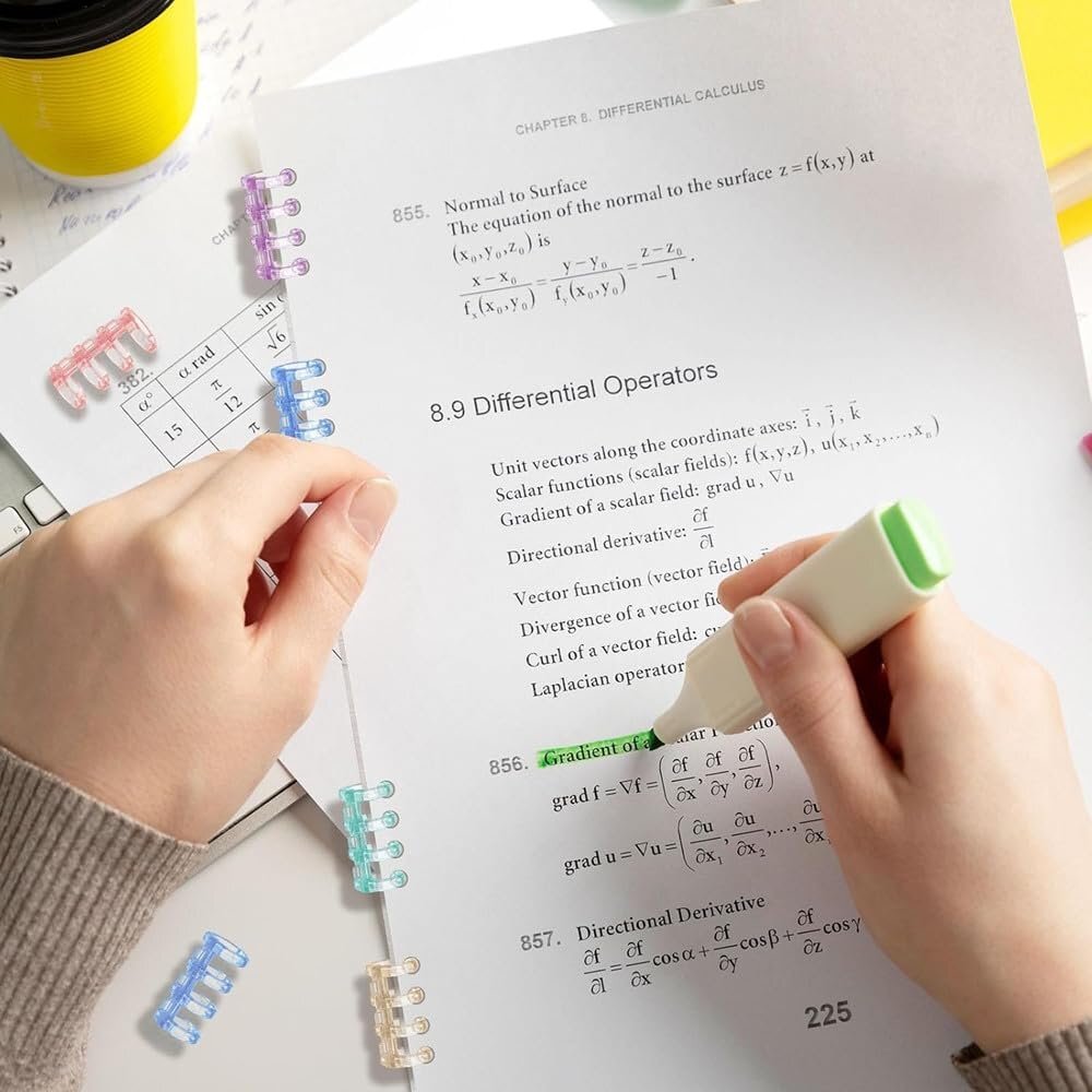  бесплатная доставка! файл книга@ сборный пластиковый жнец -6 цвет легкий в использовании A4|A5|B5 переплёт для ...12 штук входит 4 дыра Vine 