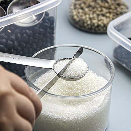 [ доступный товар ] измерение ложка пшеничная мука итого . шкала . ложка 7 позиций комплект нержавеющая сталь сталь производства кулинария ложка тонкий лопатка есть Европа и Америка экспорт YFWOO