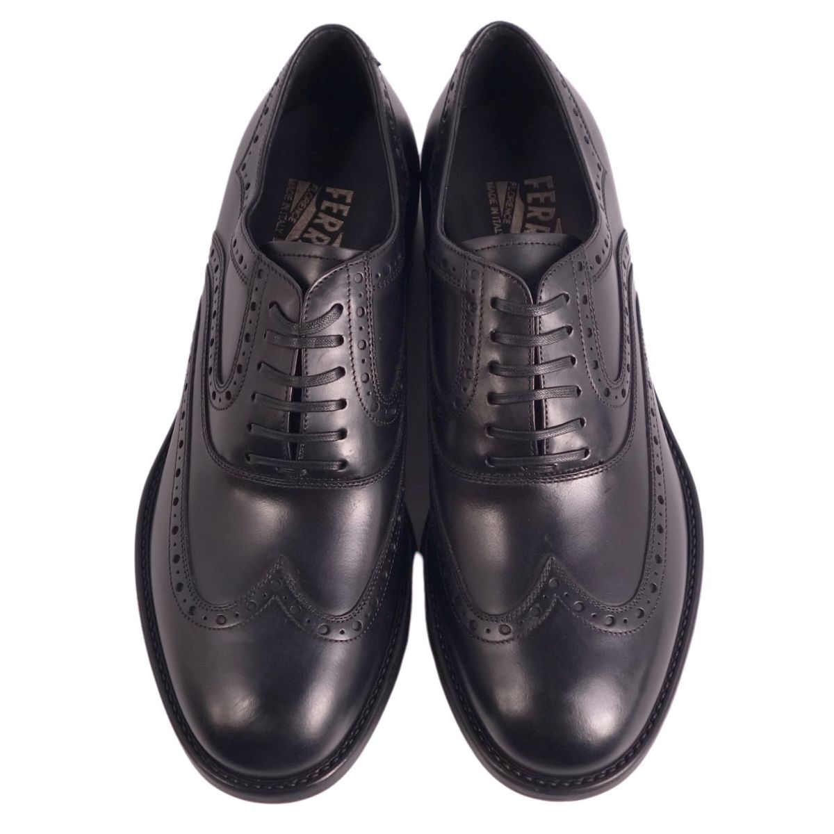  превосходный товар Salvatore Ferragamo Salvatore Ferragamo wing chip оскфорд кожа обувь мужской 5EE(24cm) чёрный ce07ob-rm20e32478