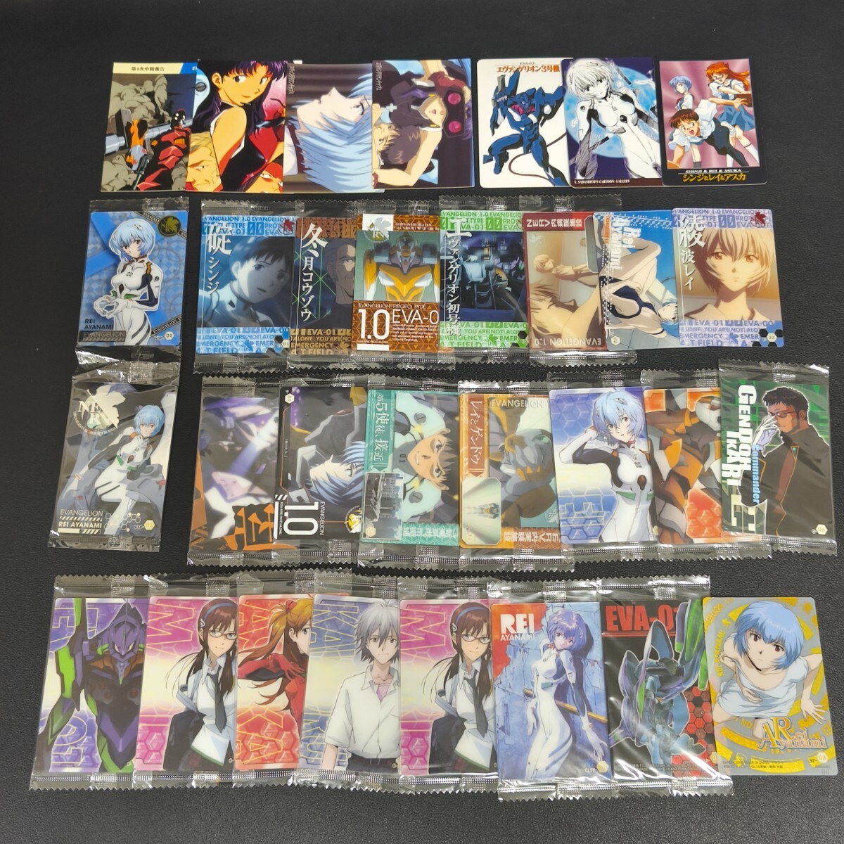エヴァンゲリオン ウエハース 他 カード まとめ売り エヴァンゲリオン ウエハースカード カードダスマスターズ