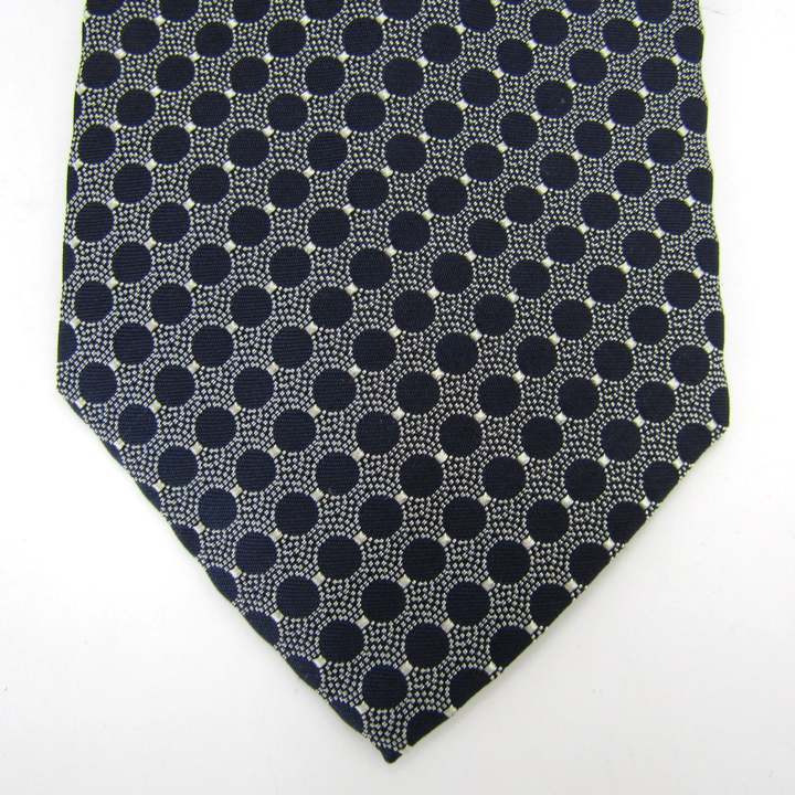 トラサルディ ブランド ネクタイ シルク ドット柄 総柄 伊製生地 PO メンズ ネイビー TRUSSARDI_画像6