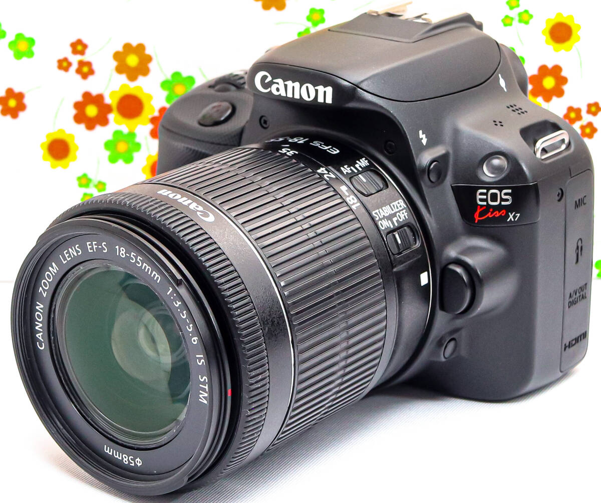 美品 Canon EOS Kiss X7☆スマホ転送☆超小型☆間違いない一眼