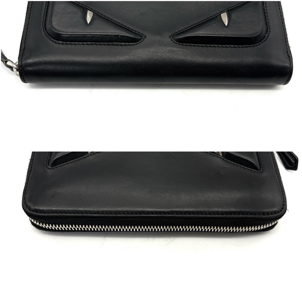 美品*フェンディ 長財布 バグズ アイ モンスター ジップアラウンド ウォレット 極美品◇FENDI フェンディ 長財布 ロングウォレット モンスター