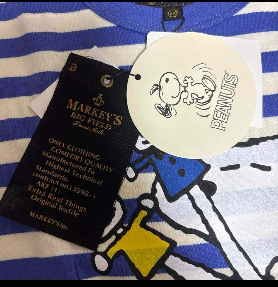 ★新品★マーキーズ　スヌーピー PEANUTS ボーダー半袖Tシャツ　80cm_画像3