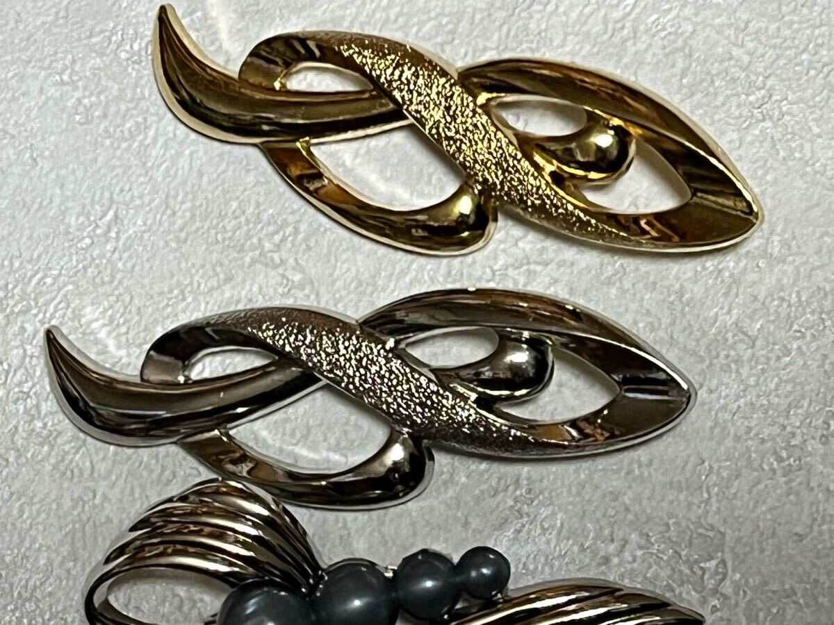 ブローチ5点セット　ゴールド　シルバー　フェイクパール 未使用品_画像6