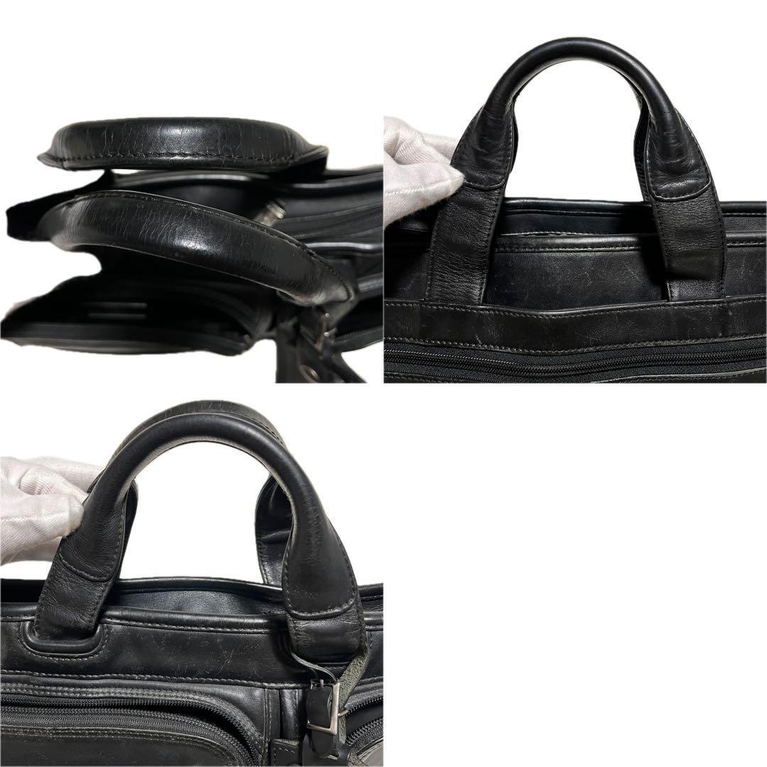 TUMI オールレザー ビジネスバッグ ブラック ミディアム 96108D4 TUMI レザー ビジネスバッグ 2way 96108D4 ブリーフケース A4
