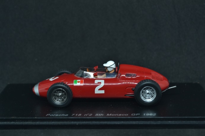 SPARK 1/43 Porsche 718 No.2 5th Monaco GP 1962 スパーク S1860 ポルシェ モナコ 5位 Jo Bonnier 絶版 希少 レア_画像2