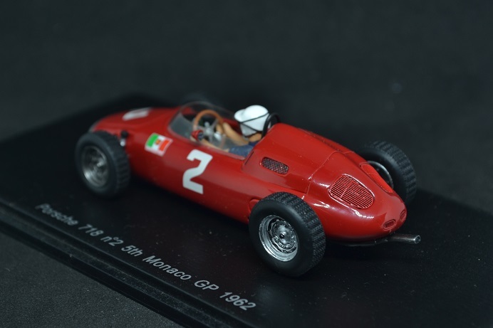 SPARK 1/43 Porsche 718 No.2 5th Monaco GP 1962 スパーク S1860 ポルシェ モナコ 5位 Jo Bonnier 絶版 希少 レア_画像3