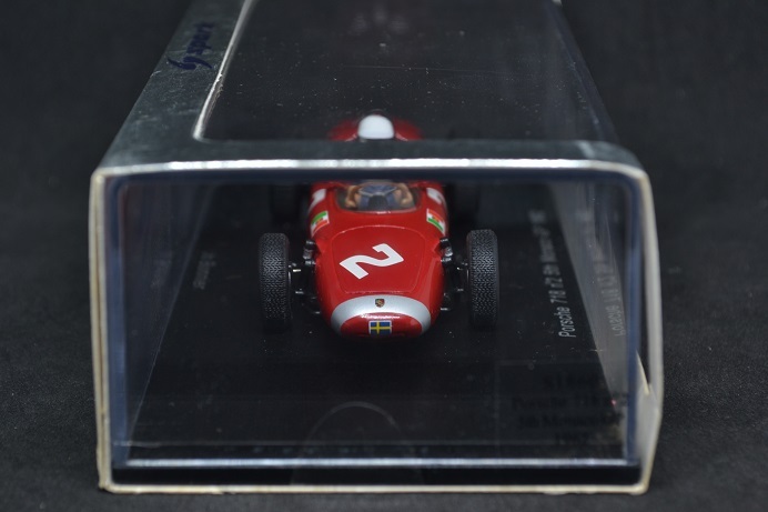 SPARK 1/43 Porsche 718 No.2 5th Monaco GP 1962 スパーク S1860 ポルシェ モナコ 5位 Jo Bonnier 絶版 希少 レア_画像8