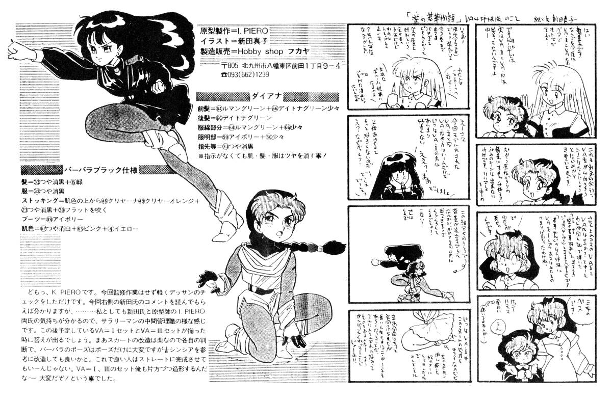ブラックバーバラ＆ダイアナ　I.PIERO原型 北九州比叡露　K.PIERO リアライズ　RUSH RIOT RAGE 新田真子　ガレージキット　ガレキ　レジン_画像3