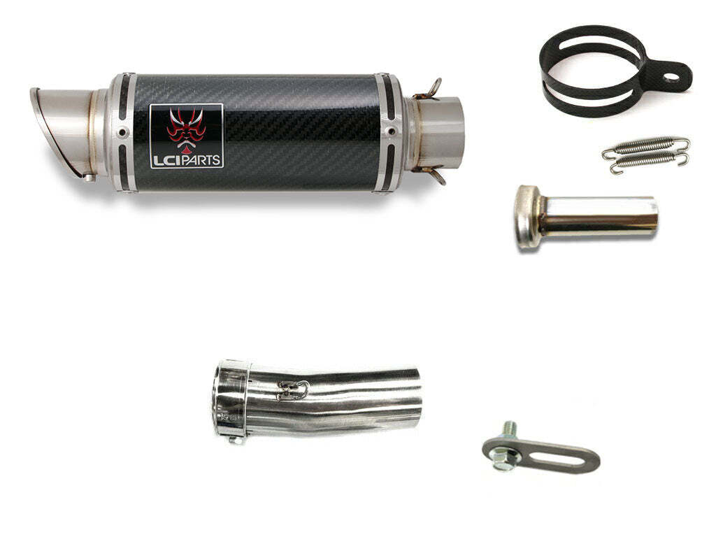 モトグッツィ グリーソ８Ｖ GRISO LCIPARTS ショートカーボンスリップオンマフラー_画像1