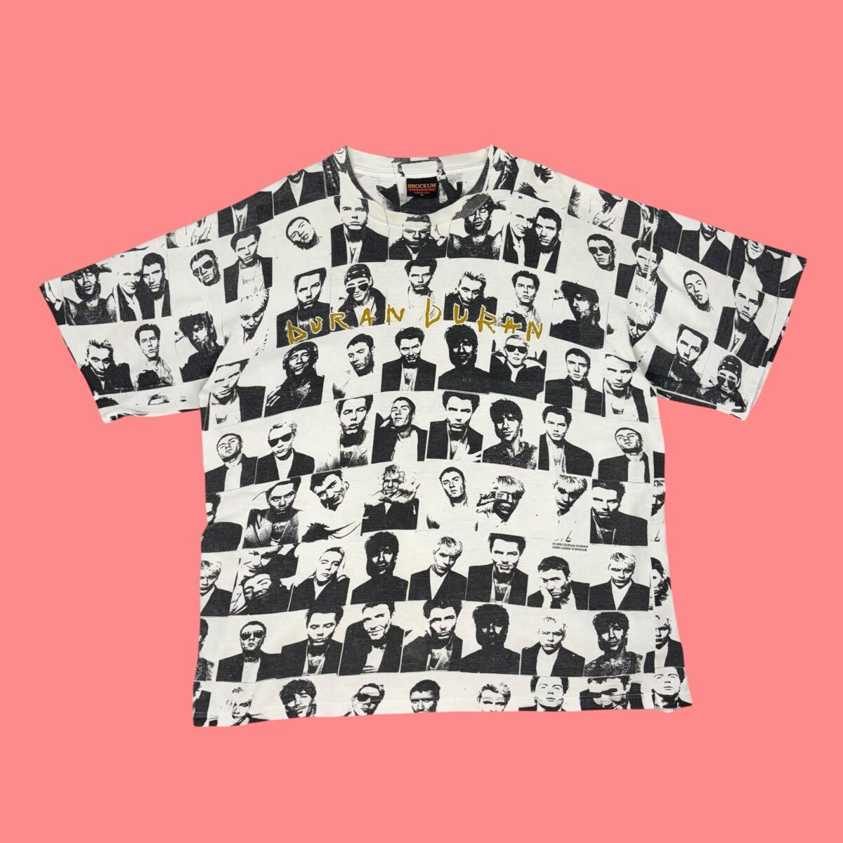 90s Brockum Duran Duran オールオーバープリント Tシャツ Vtg 1993 Duran Duran All Over Print T-shirt White XL 90s the