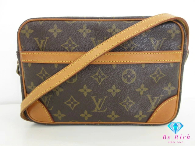 ルイ ヴィトン トロカデロ 24 M51276 モノグラム 茶 PVC レザー ロゴ ショルダーバッグ LOUIS VUITTON 【中古】【送料無料】 bk9985_画像1