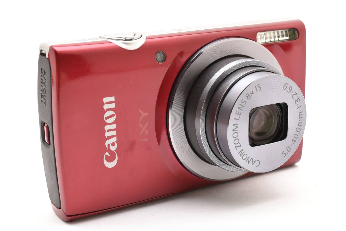 超美品 Canon IXY 160 コンパクトデジタルカメラ レッド SDカード付き キヤノン 940