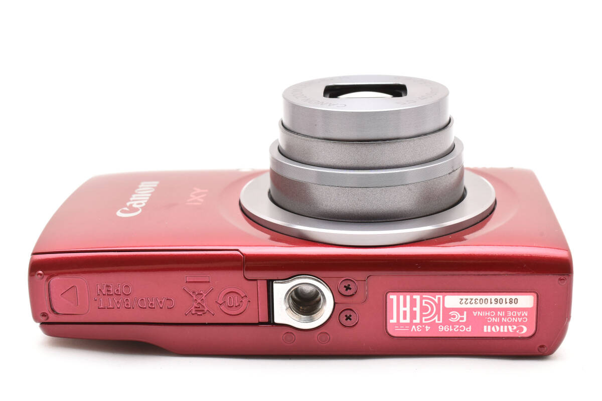 超美品 Canon IXY 160 コンパクトデジタルカメラ レッド SDカード付き キヤノン 940