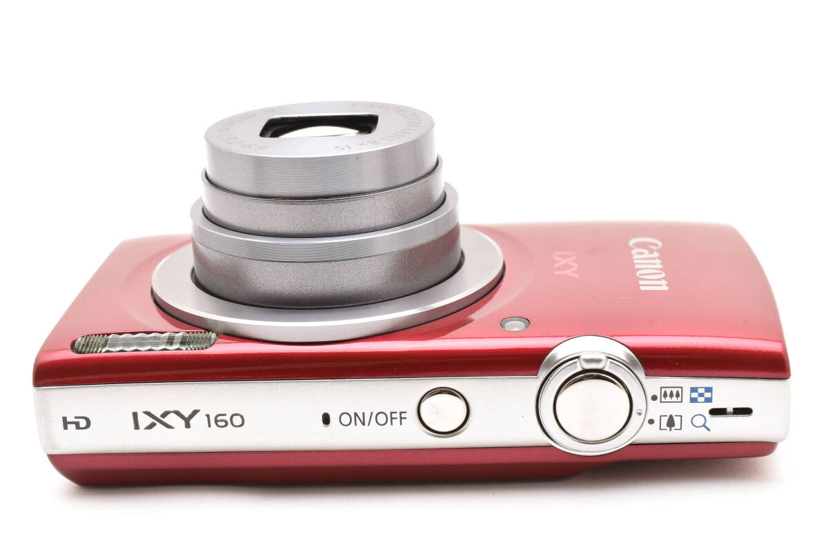 超美品 Canon IXY 160 コンパクトデジタルカメラ レッド SDカード付き キヤノン 940