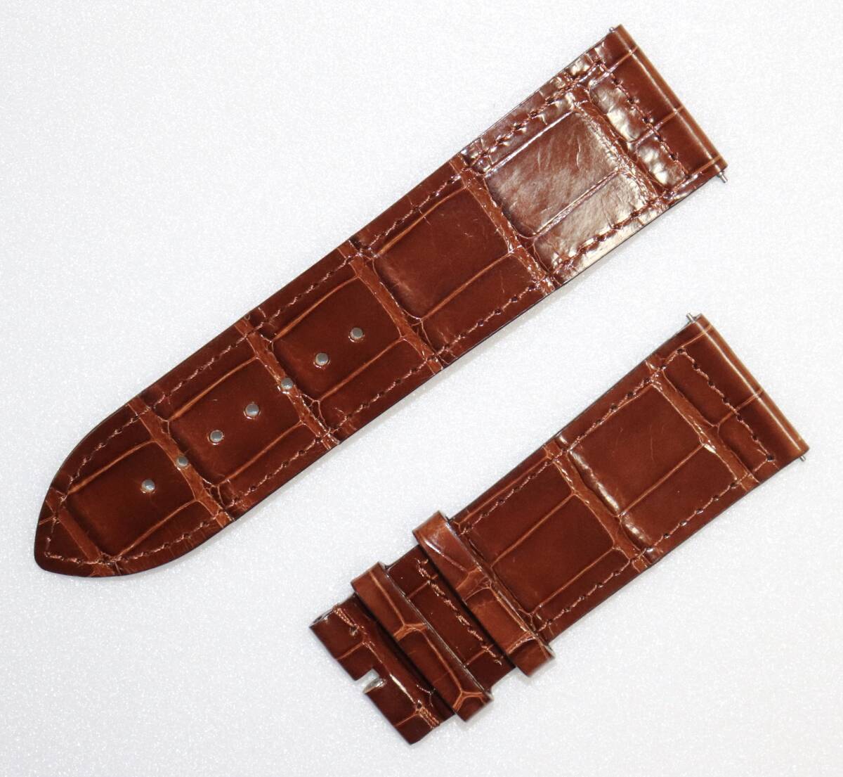 本物 新品 純正 フランクミュラー ロングアイランド 1100 1200用 ベルト FRANCK MULLER 艶あり ブラウン 7218