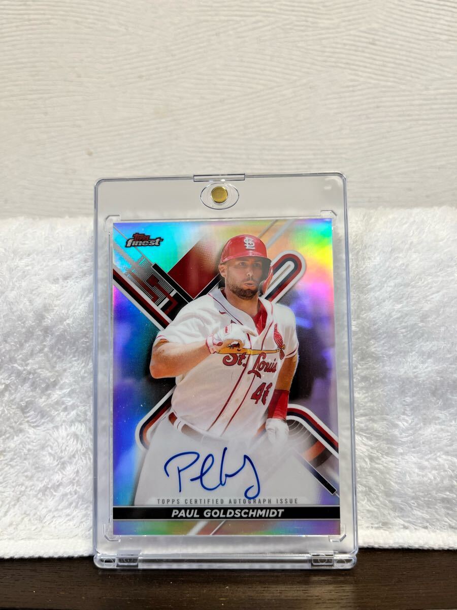 topps PAUL GOLDSCHMIDT5枚限定直筆サインカード 2022 TOPPS FINEST PAUL GOLDSCHMIDT ST LOUIS CARDINALS auto