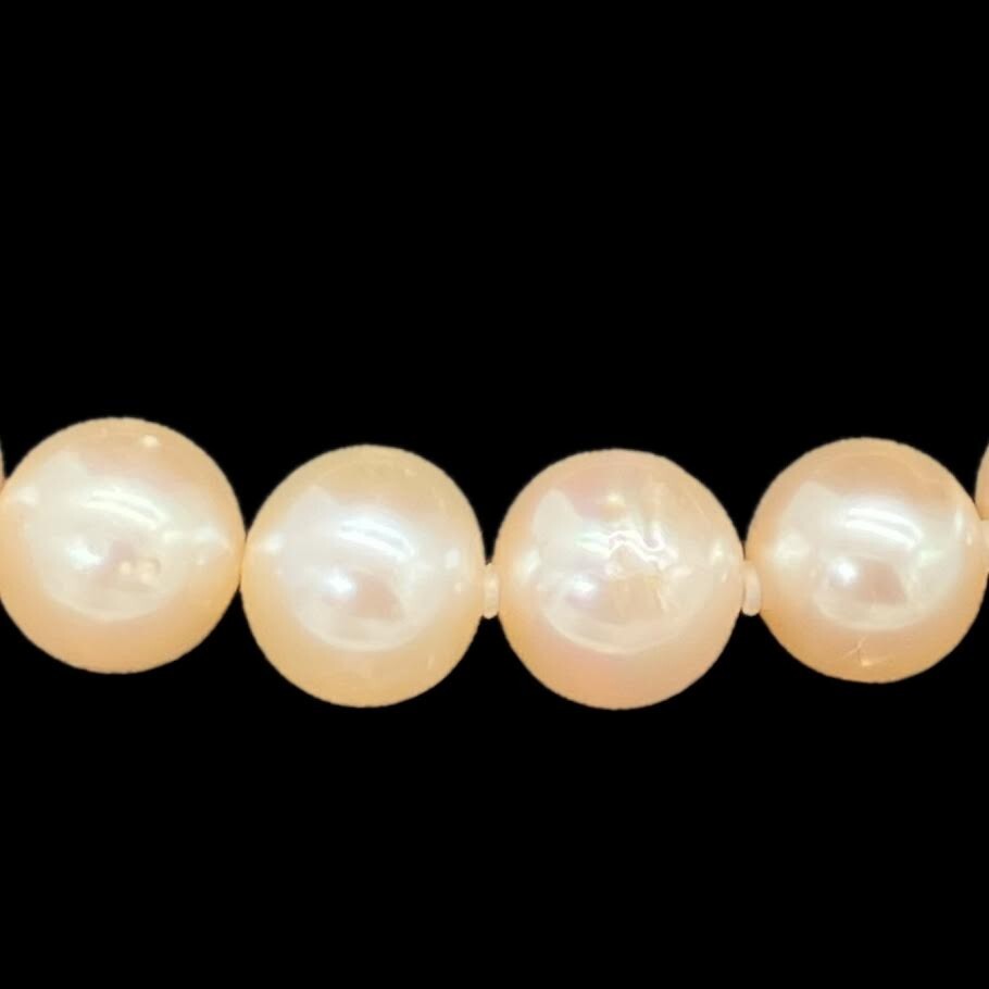 ジュエリーマキ パール ネックレス silver925 7mm 仙57 ジュエリーマキ 真珠 パール ネックレス 約1ミリ SILVER