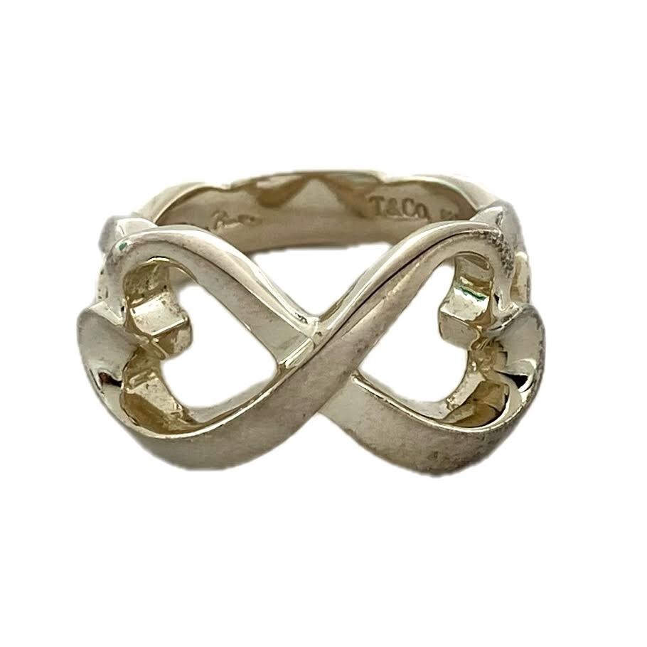 Tiffany & Co パロマ・ピカソ シルバー リング【ランク:A】 仙11【良品】TIFFANY&Co. パロマピカソ ダブルラビングハート