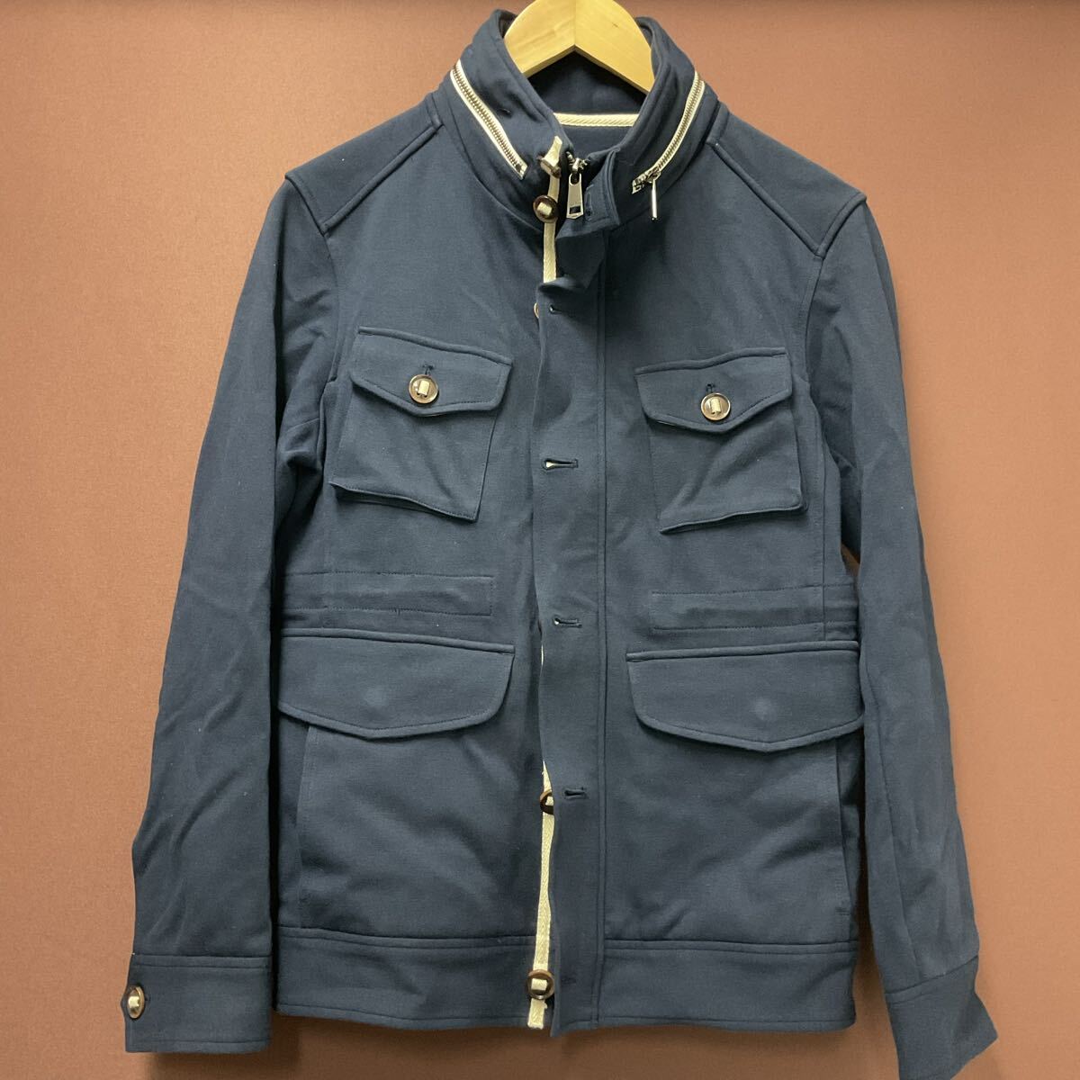 Burberry Black Label ブルゾン ネイビー メンズファッション 営FU902-80◇ BURBERRY BLACK LABEL バーバリーブラックレーベル