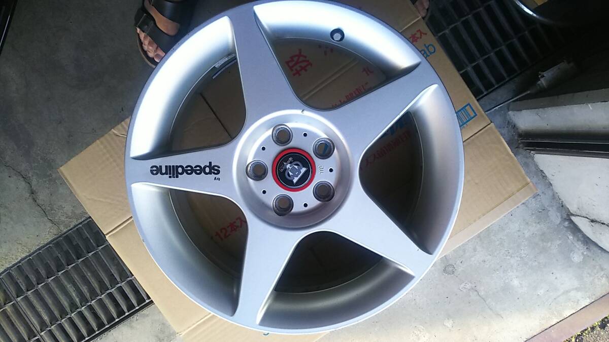 от "Speed line" 16 дюймовый 7J +50 PCD100/5 дыра б/у 4шт.