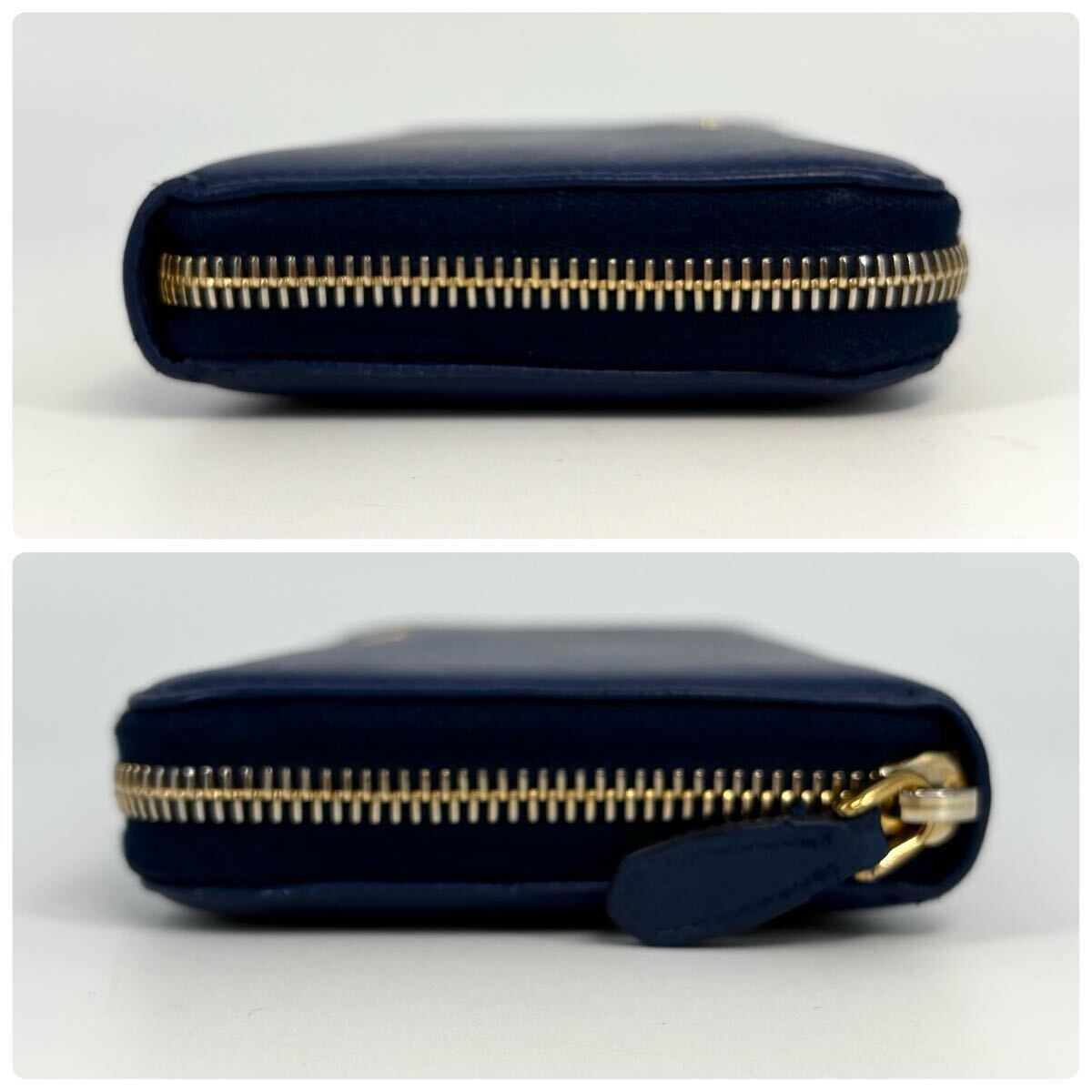 美品/希少色 PRADA プラダ 長財布 サフィアーノレザー ゴールド
