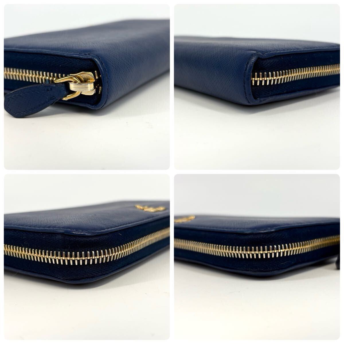 【美品】PRADA プラダ サフィアーノレザー 長財布 w2 PRADA プラダ 長財布 サフィアーノレザー ブラック 黒 NERO ロゴ