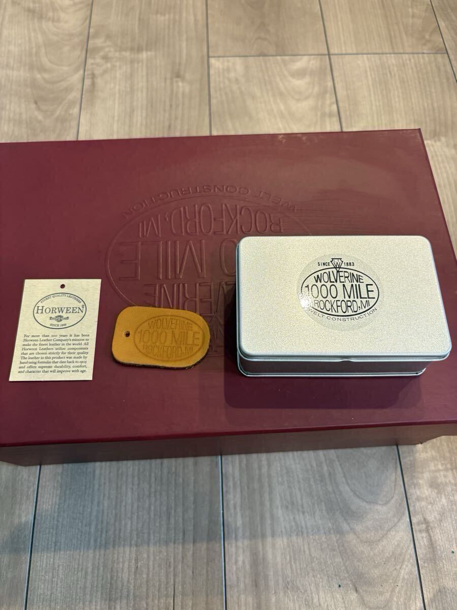 美品希少 Wolverine 1000マイルブーツ W05848 10D TAN クロムエクセルレザー 米國制