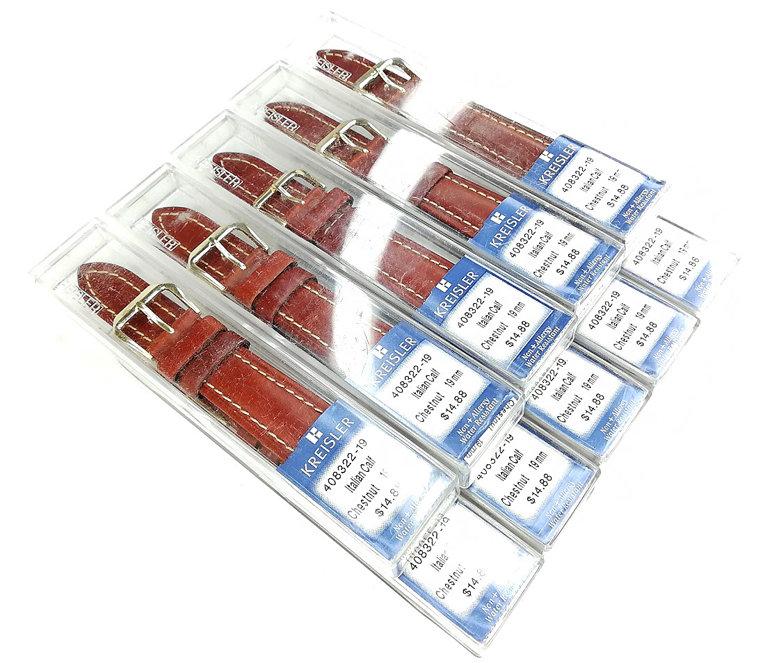 【KREISLER】 19mm 腕時計ベルト 本革 メンズウォッチレザーベルト 男性用時計バンド ヴィンテージ/ビンテージ　クライスラー　MB1034